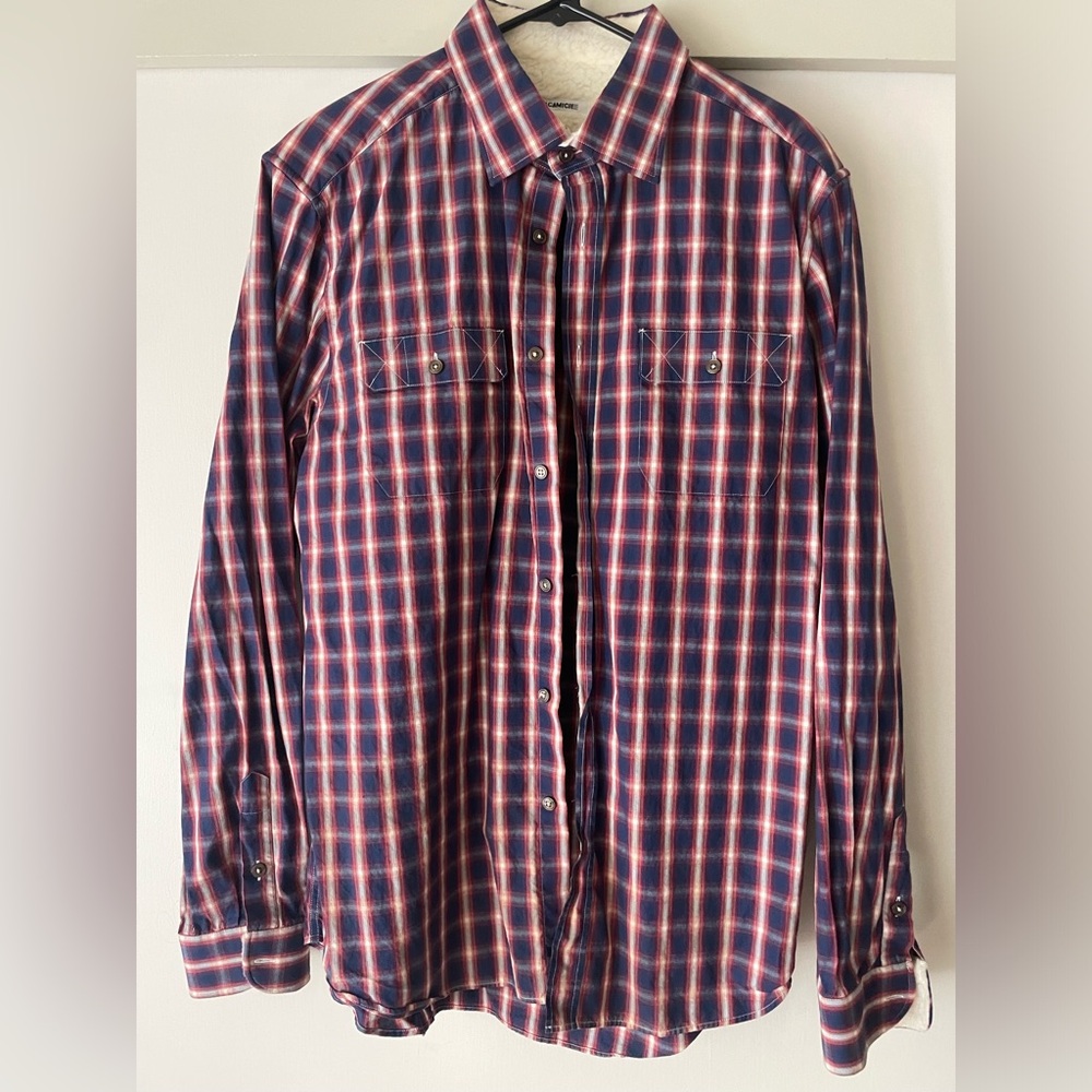 Fleece-lined Long sleeve button up